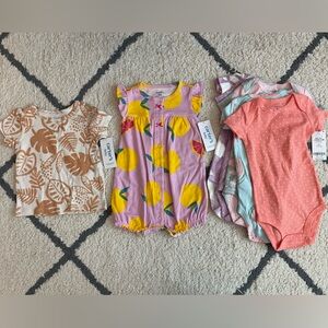 Carter's baby girl clothes set NWT